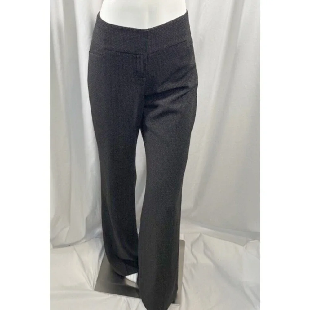 The Limited Cassidy Gray Black Textured Dress Pants Straight Leg 10 Preppy 76-21 - Picture 2 of 14
